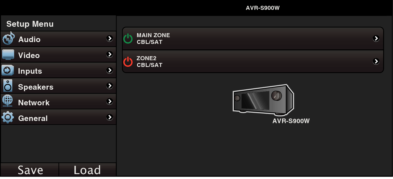 GUI Web5 AVRS900W